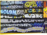 Aufkleber „Lok Graffiti Collage“