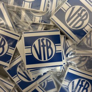 Aufkleber "VfB Logo Streifen horizontal (klein)“